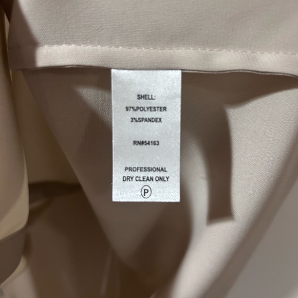 Calvin Klein Taupe Sleeveless Top with Black Ruffle - Picture 5 of 5